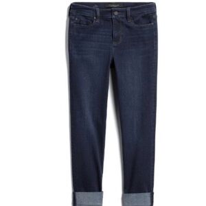 Liverpool Belinda Cuffed Dark Wash Stretch Skinny Jeans (size 12, NWT)